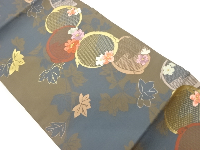 JAPANESE NAGOYA OBI / WOVEN FLOWER